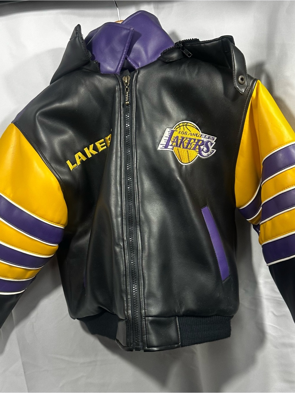 Official NBA Los Angeles Mighty Mac  Sports Hooded Puffer Jacket Youth Sm 8/10